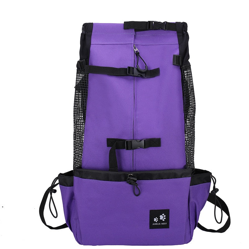 Bolsa de viaje ecológica para mascotas con práctico bolsillo lateral para comodidad y conveniencia