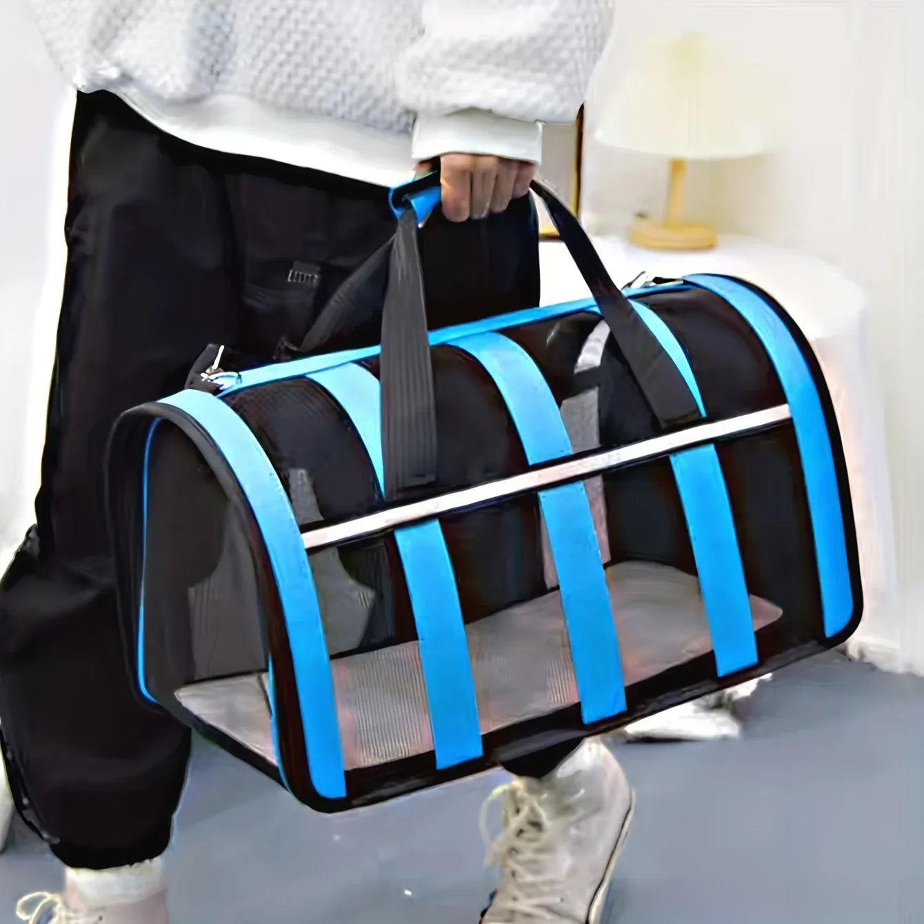 Bolsa transportadora plegable para mascotas - Cómoda y fácil de llevar