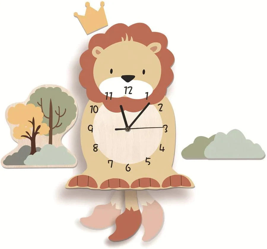 Brilvo - Reloj de Pared Encantador de Animales para Niños