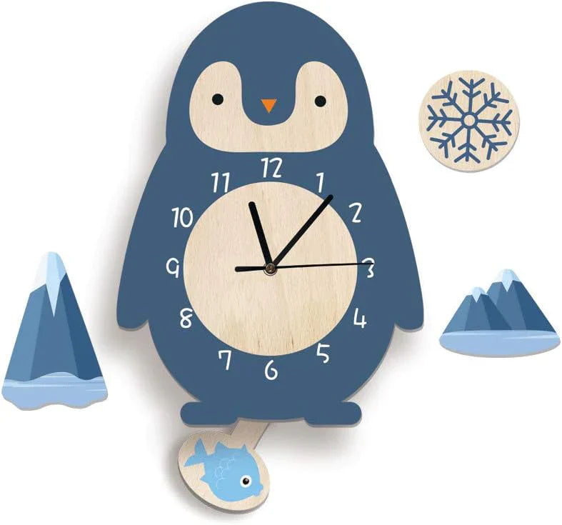Brilvo - Reloj de Pared Encantador de Animales para Niños
