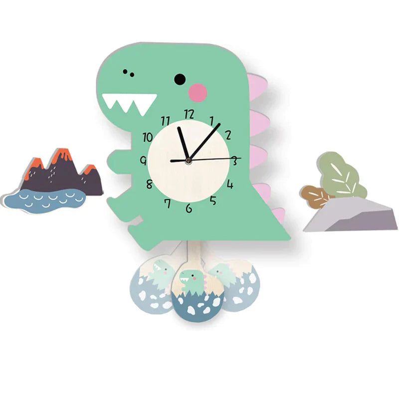 Brilvo - Reloj de Pared Encantador de Animales para Niños