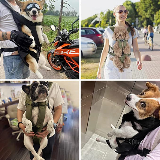 Mochila versátil para perros manos libres para un transporte fácil y cómodo