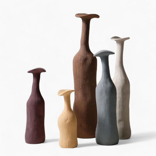 Jarrón de Cerámica Moderna Morandi – Elemento Decorativo Chic y Elegante