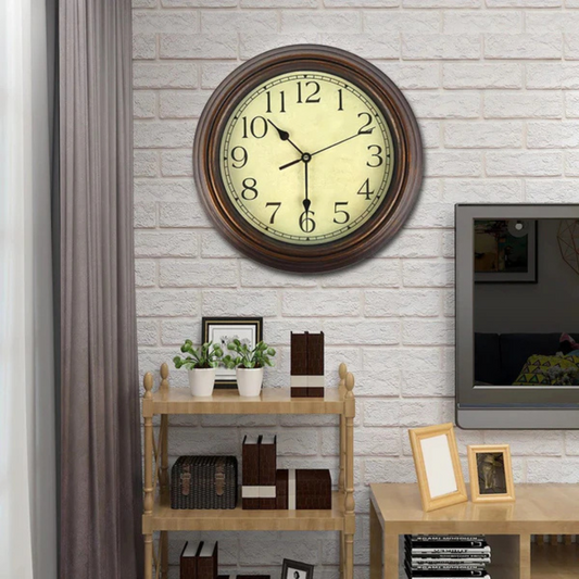 Reloj de Pared Retro Atemporal Nostga para una Sala de Estar con Estilo