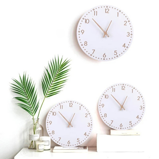 Reloj de Pared de Madera Horix Luxe para un Interior Estilizado y Natural