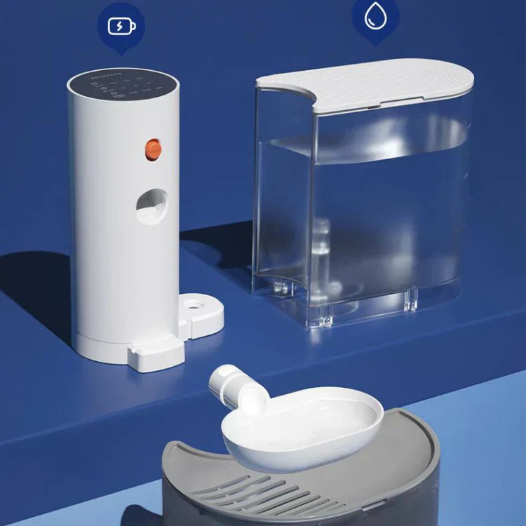 PetFresh | Fuente de agua inalámbrica de 1.8L para un disfrute fácil y saludable al beber