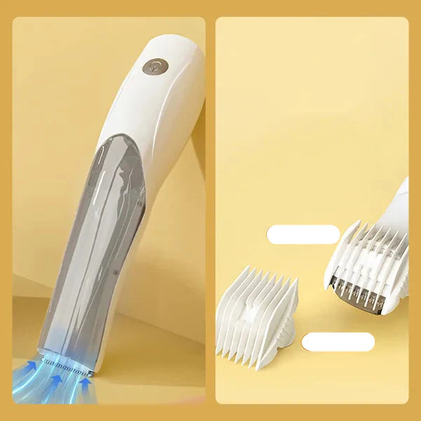 Accesorio personalizable para cuidado de mascotas y aspiradora con cámara transparente para máxima comodidad