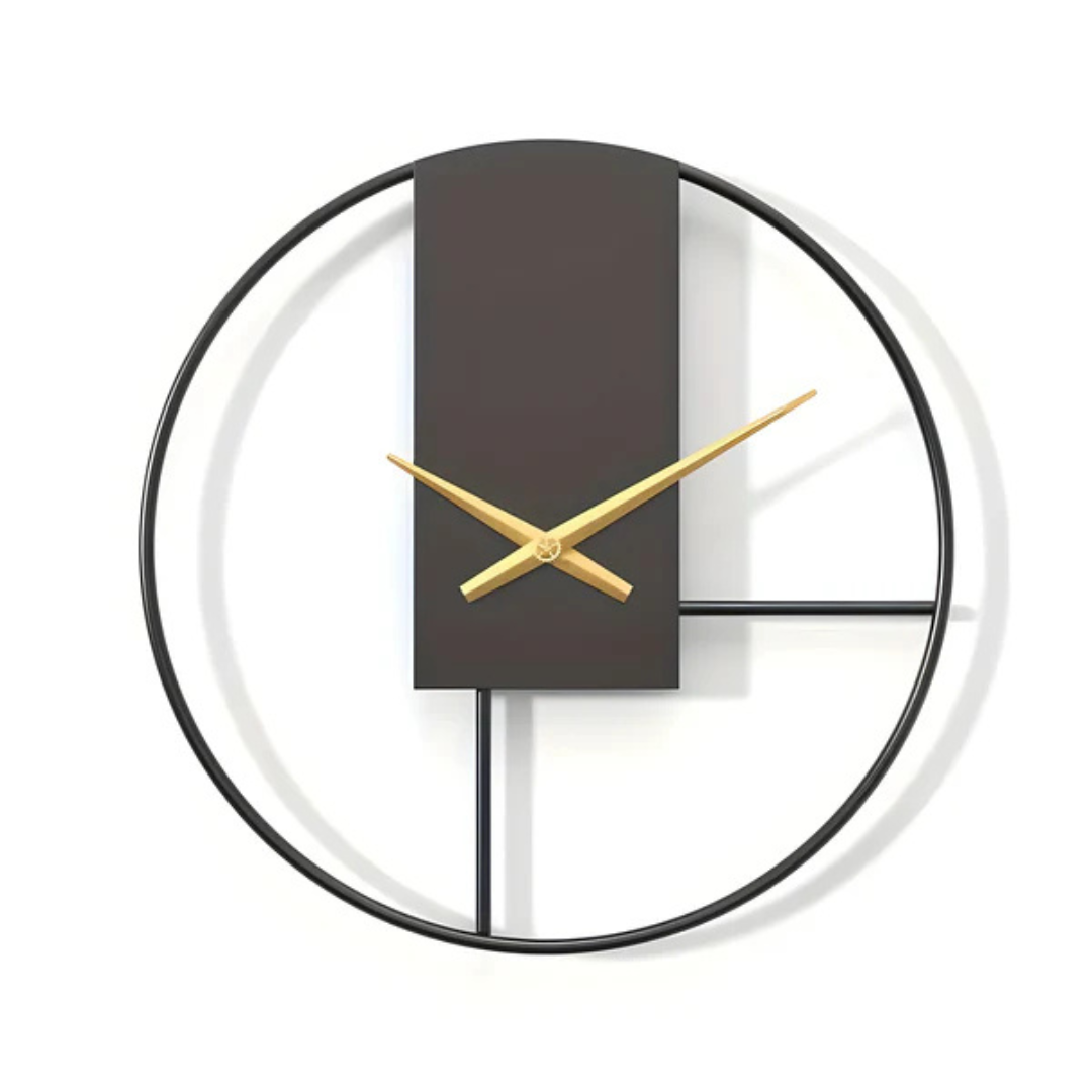 Aurum - Reloj de Pared Minimalista Elegante | Diseño Silencioso Estilizado y Calmante