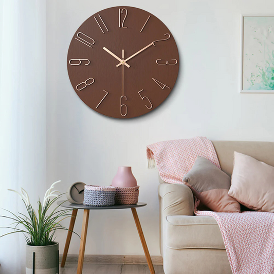 Noble - Reloj de pared delgado y elegante perfecto para la sala de estar
