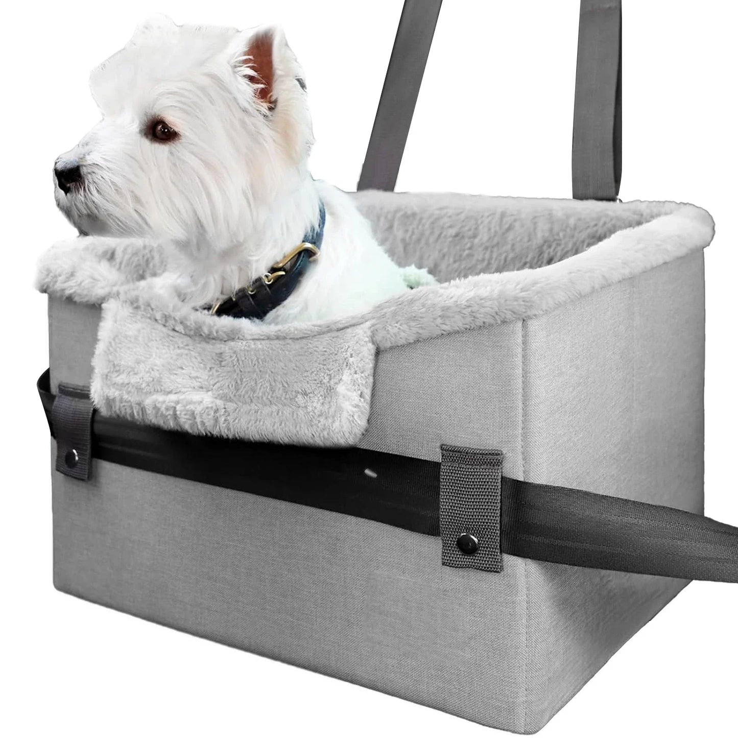 Asiento de coche cómodo y portátil para perros pequeños