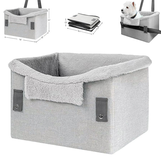 Asiento de coche cómodo y portátil para perros pequeños