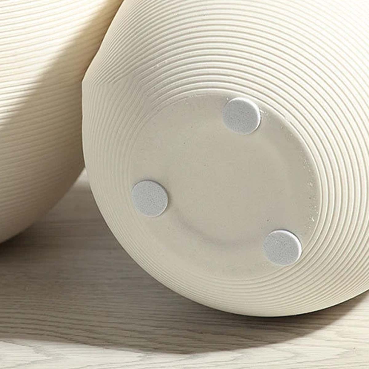 Jarrón de cerámica hecho a mano Blanche