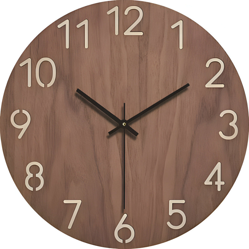 Arista - Reloj de pared de madera minimalista elegante para un aspecto moderno