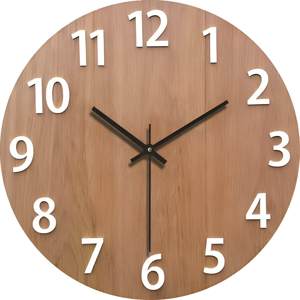 Arista - Reloj de pared de madera minimalista elegante para un aspecto moderno