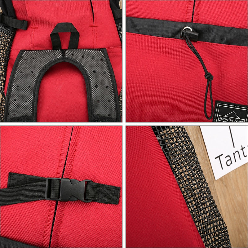 Bolsa de viaje ecológica para mascotas con práctico bolsillo lateral para comodidad y conveniencia