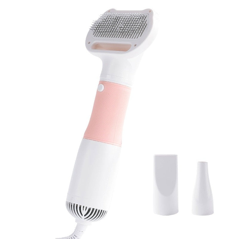 Secador de Pelo Ergonómico para Mascotas con Calor Ajustable para un Aseo Rápido y Fácil