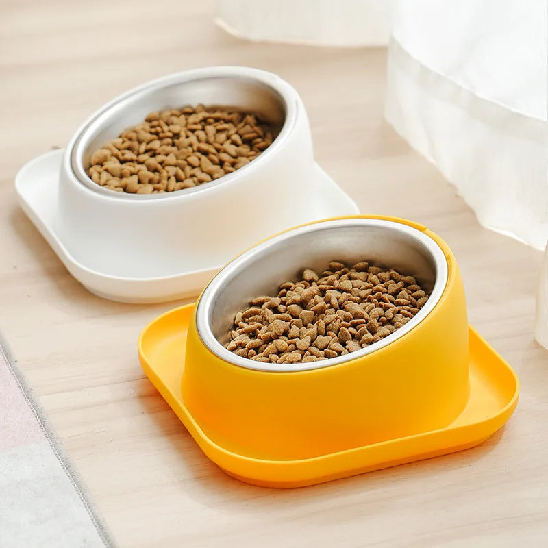 Cuenco de comida y agua antideslizante de lujo para el cuidado de mascotas elegante y seguro