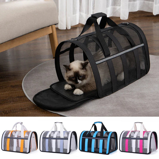 Bolso de mano de lujo plegable para transporte fácil y elegante de mascotas