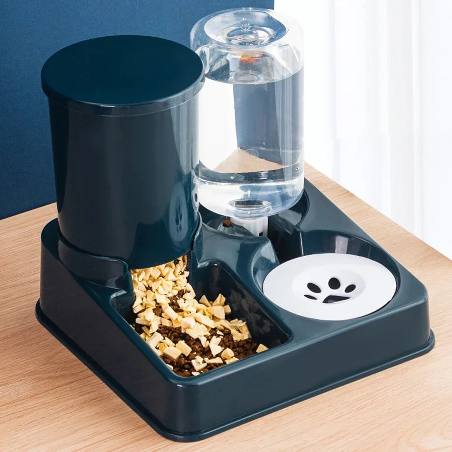 Dispensador automático inteligente de comida y agua para mascotas