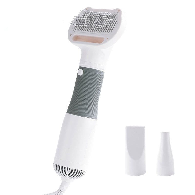 Secador de Pelo Ergonómico para Mascotas con Calor Ajustable para un Aseo Rápido y Fácil