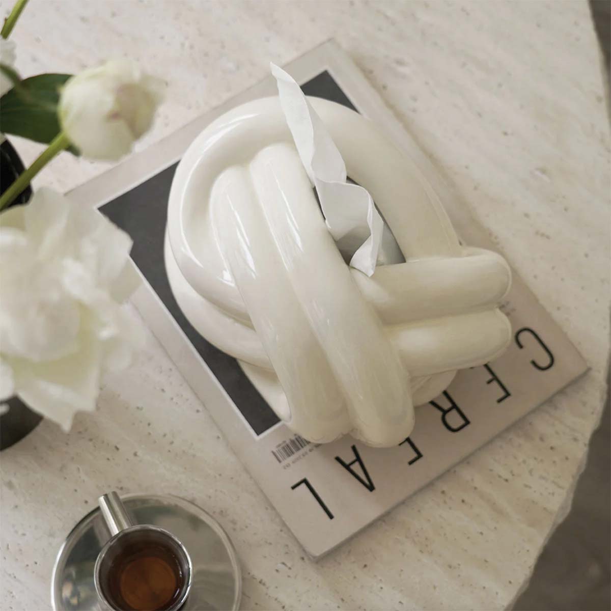 Caja de pañuelos Knot | Añade un toque de elegancia y funcionalidad a la decoración de tu interior