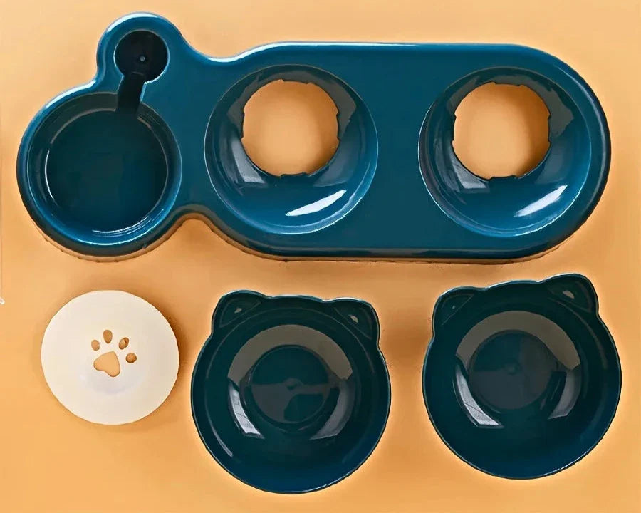 Comedero cómodo y ergonómico para gatos para una comida saludable