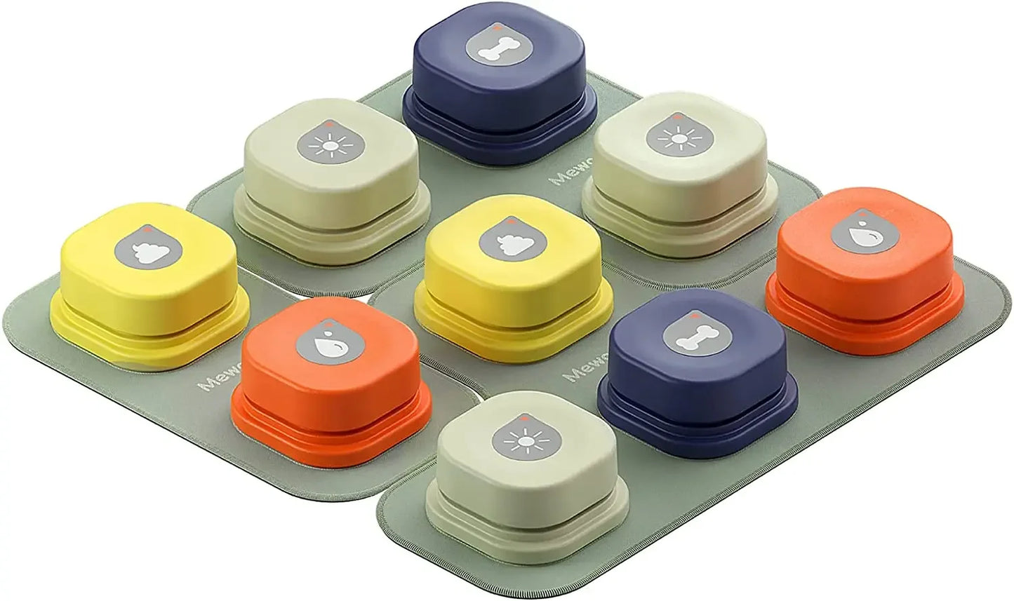 Conjunto de botones de animación para una mejor comunicación interactiva con perros