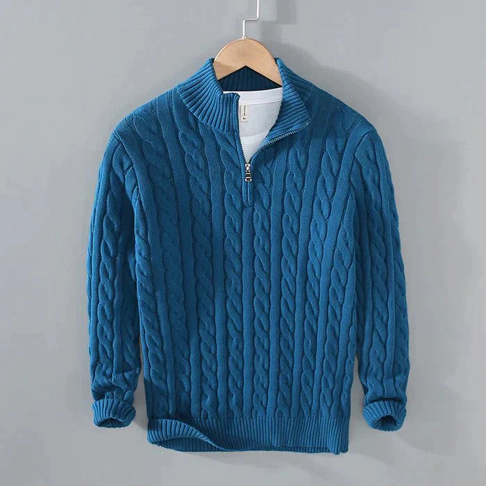 Jonas - Elegant Classic Wool Sweater with Comfortable Crew Neck